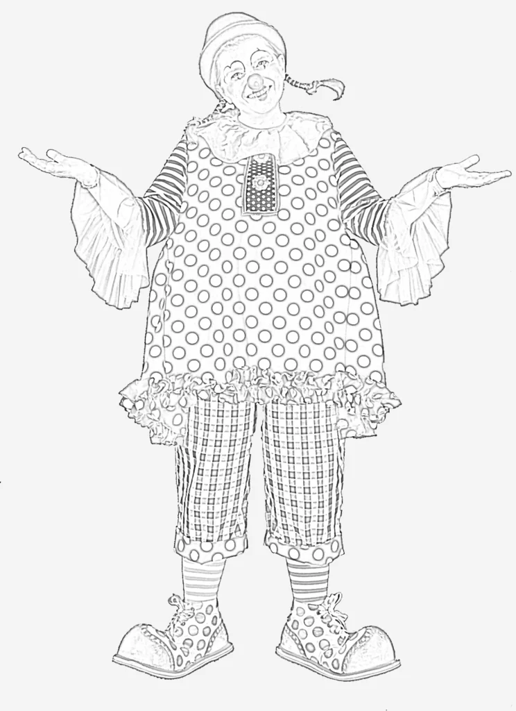 Coloriage Anita le Clown n°4