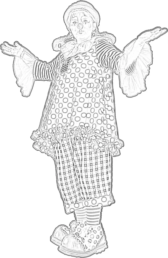 Coloriage Anita le clown n°3