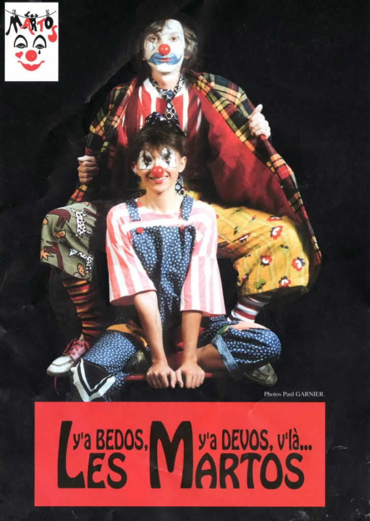 Plaquette Anita le clown et Abélard 1986